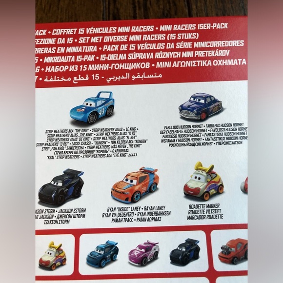 Disney Pixar Cars Mini Racers 15-Pack: Jocko Floko Mack Cars 3 - BRAND NEW!! - Picture 6 of 7